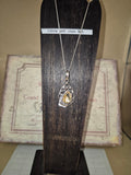 Citrine pendant, earrings, studs'