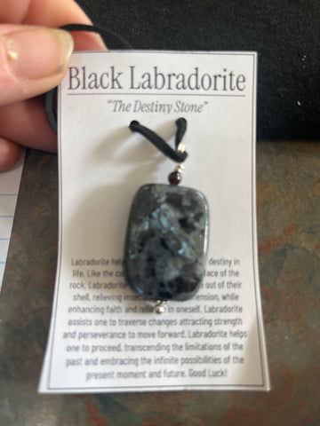 Black Labradorite Pendant
