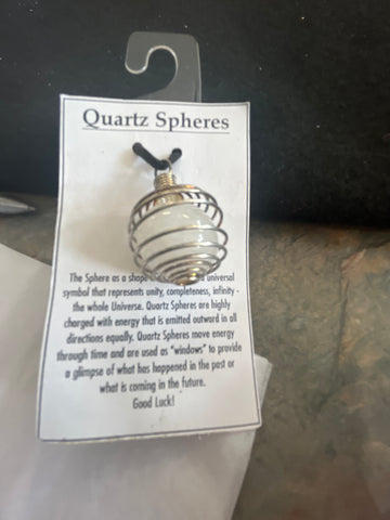 Quartz Spheres Pendant
