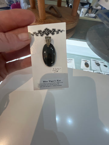 Blue Tiger eye Pendants