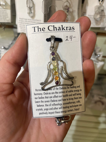 Chakra pendant 7 stone