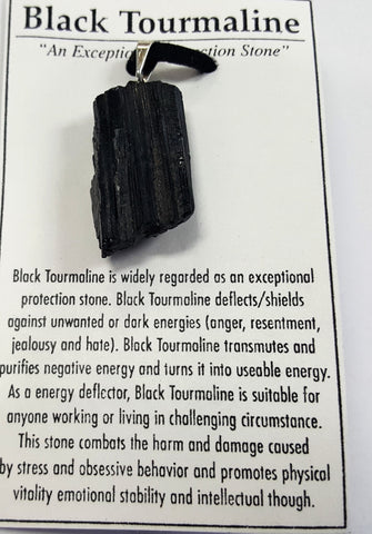 Black tourmaline - pendant - Very Shari